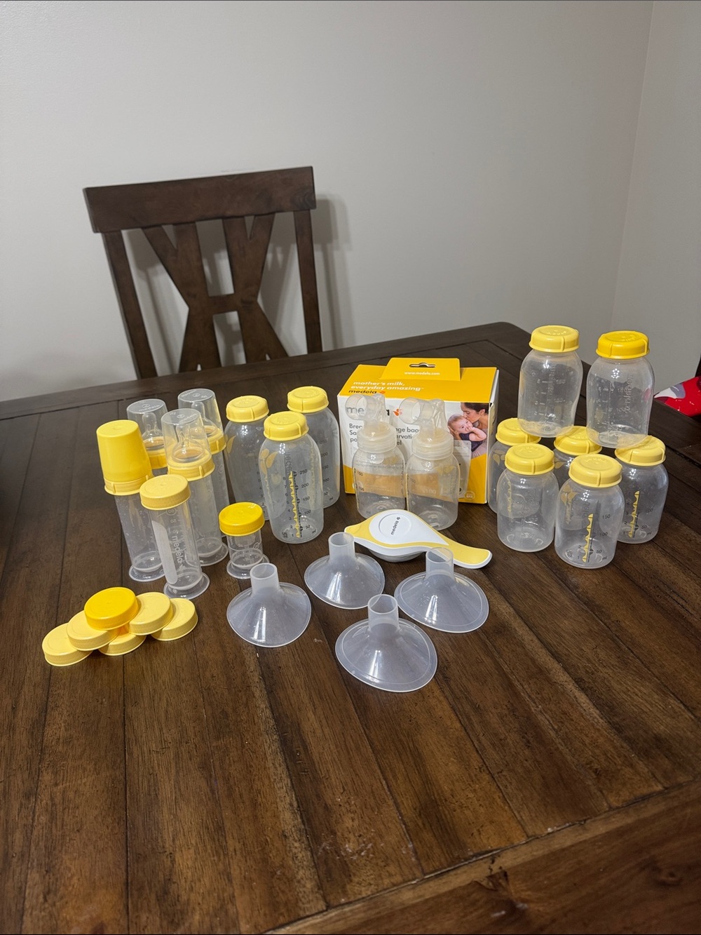 Medela Harmony Pump, Bottles, & Milk Bag Bundle